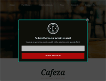 Tablet Screenshot of cafeza.com